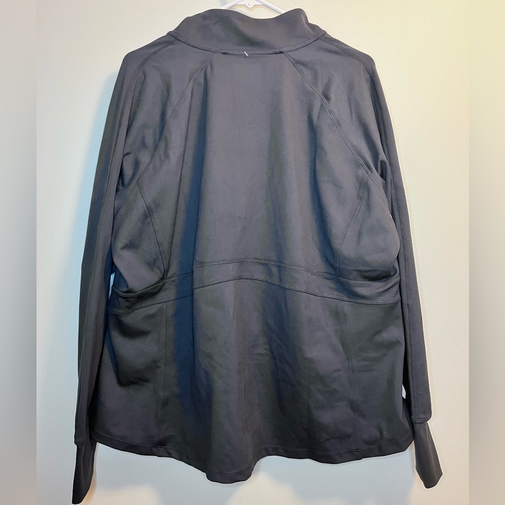 Jockey Tulip Hem yoga Black Full-Zip Jacket - Size 3X - Picture 4 of 8